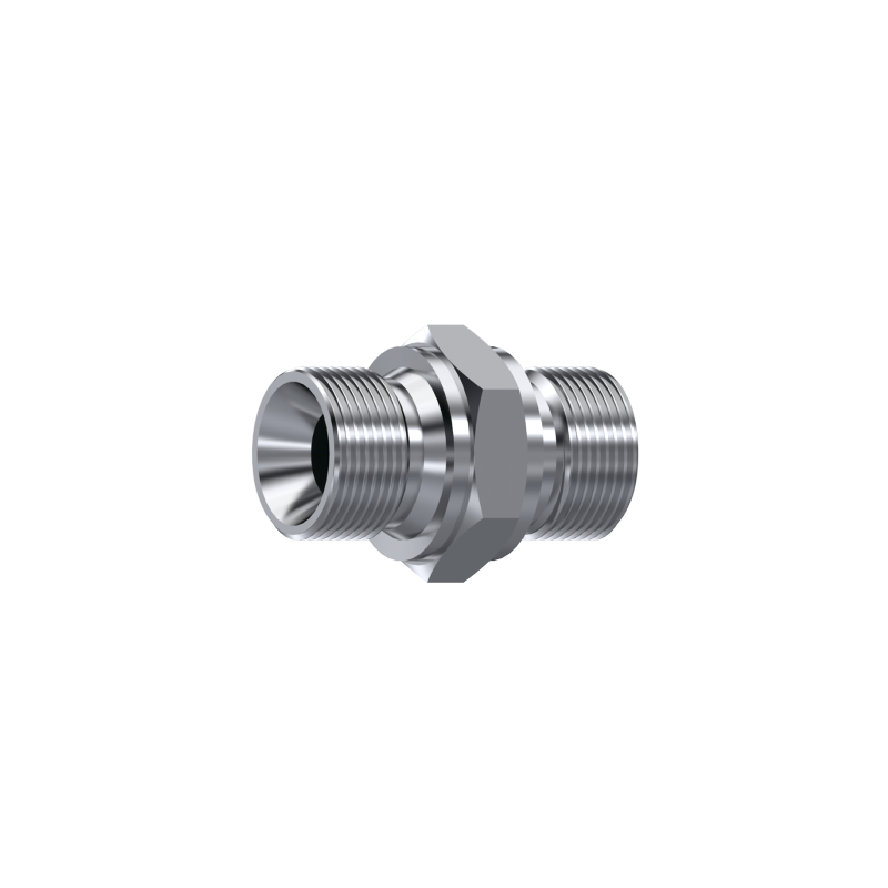 Siirtymät - suora vk-vk 1/2"-1/2" (tuuma-tuumainen mittari) AISI316L