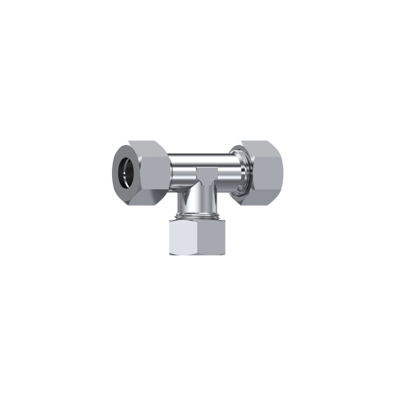 Pipe three 15mm (M22x1,5) pipe with nuts and rings AISI316L DIN 2353 L-series