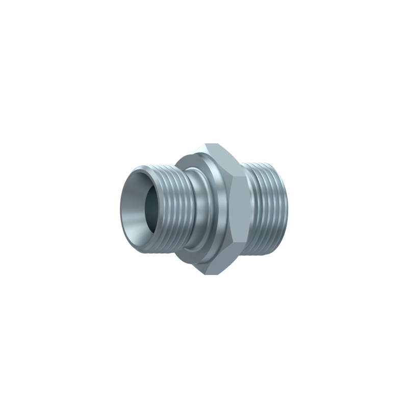 utlet nipple (straight) for M24x1,5 (16mm pipe) - 1/2" with 60 cone DIN 2353 S-series Zn