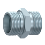 Pipe connector (straight) for 16mm pipe DIN 2353 S-series Zn