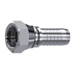 Puristettu pää DN1/4" - 1/4" BSP suora sisäkierre 60° AISI316L