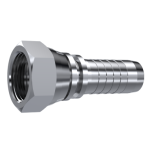 Puristettu pää DN3/8" - 3/8" BSP suora FLAT sisäkierre 60° AISI316L