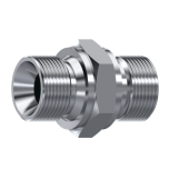 Siirtymät - suora vk-vk 1/2"-1/2" (tuuma-tuumainen mittari) AISI316L