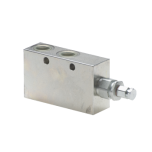 Load relief valve with one-sided operation 3/8" 80-350bar